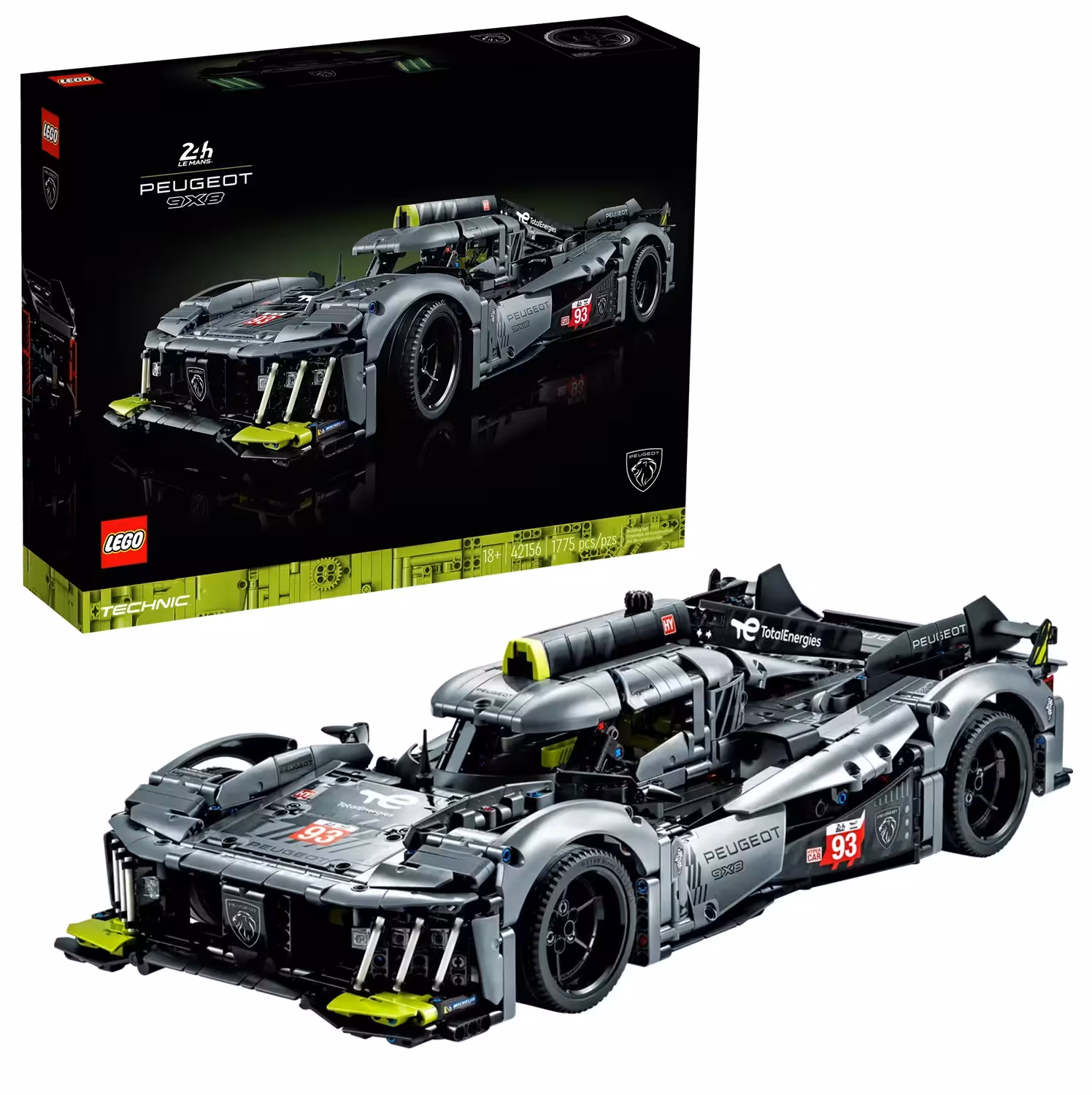 لگو تکنیک مدل 42156 پژو 8×9 هایپرکار 24 ساعته لمانز