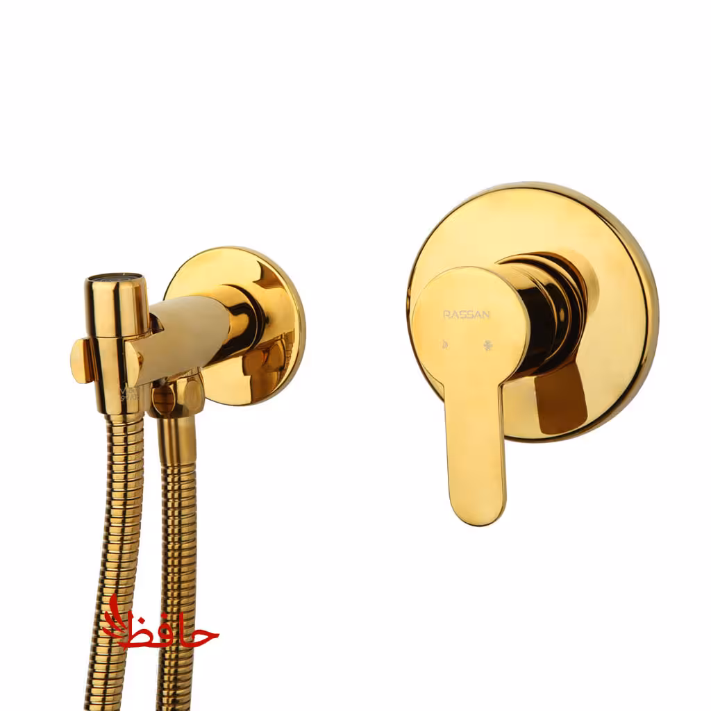 شیر توالت توکار راسان مدل ویوات تنسو طلایی