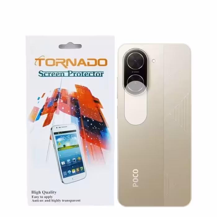 محافظ لنز دوربین تورنادو مدل نانو گلس مناسب برای موبایل شیائومی Poco C71 بسته 40 عددی