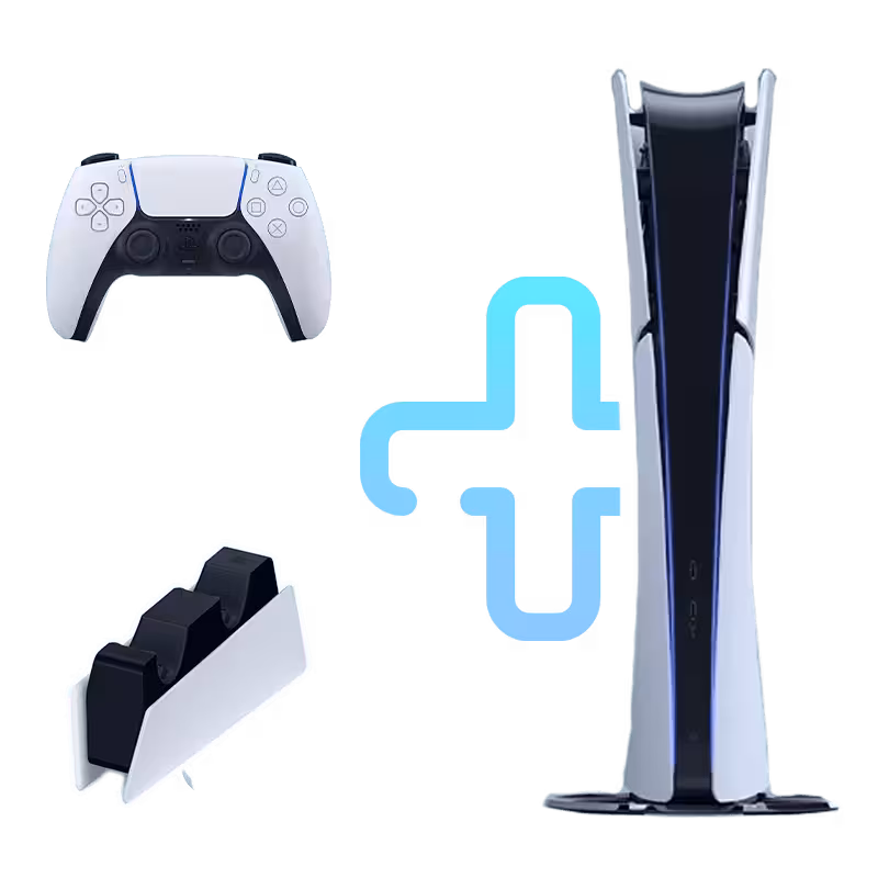 باندل ps5 اسلیم دیجیتال به همراه شارژر دسته