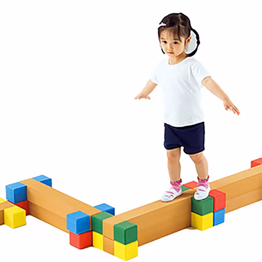 مجموعه چوبی ورزشی آجر های چوبی 60 سانتیمتری کد 1210