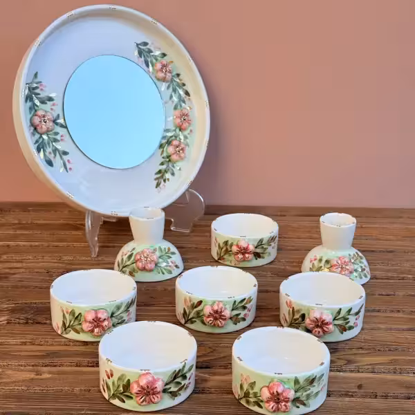 هفت سین لاوین نقش گل بنفشه