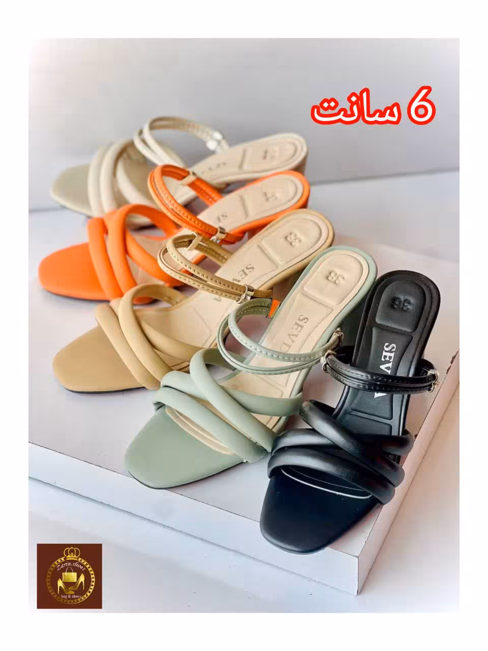 صندل پاشنه بلند مجلسی زنانه کد 2024