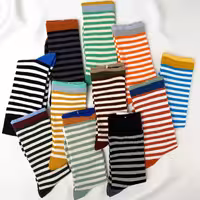 جوراب ساقدار راه راه lucky