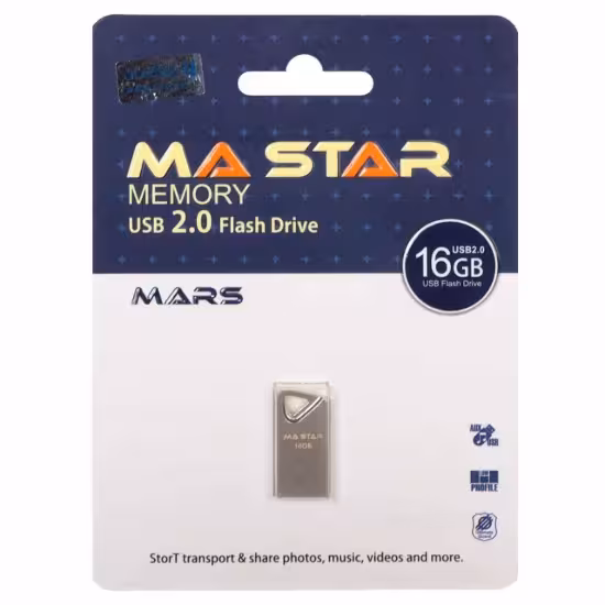 فلش مموری ام ای استار مدل Mars USB 2.0 ظرفیت 16 گیگابایت