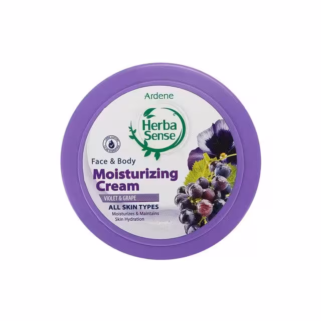 کرم مرطوب کننده آردن سری Herba Sense با رایحه انگور و بنفشه وزن 150 گرم