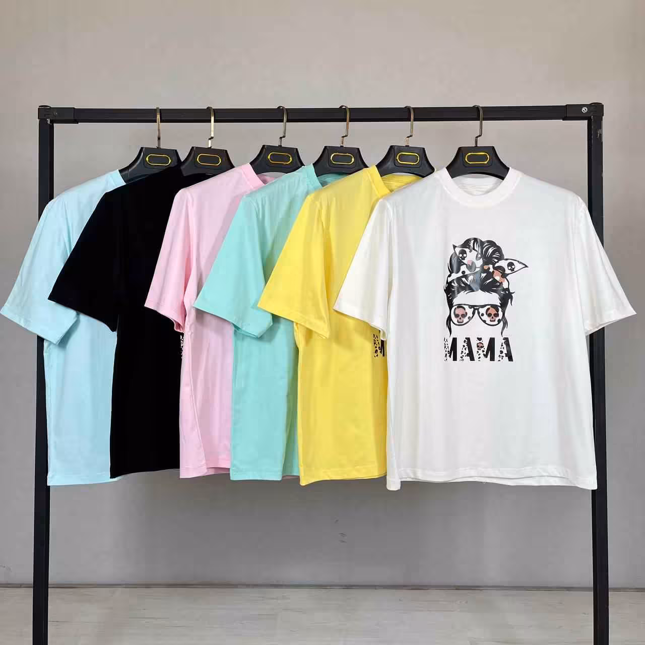 تیشرت باکسی دختر پلنگی پاستیلی کد 943