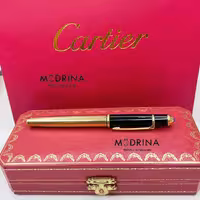 خودکار کارتیه طلایی مشکی Cartier