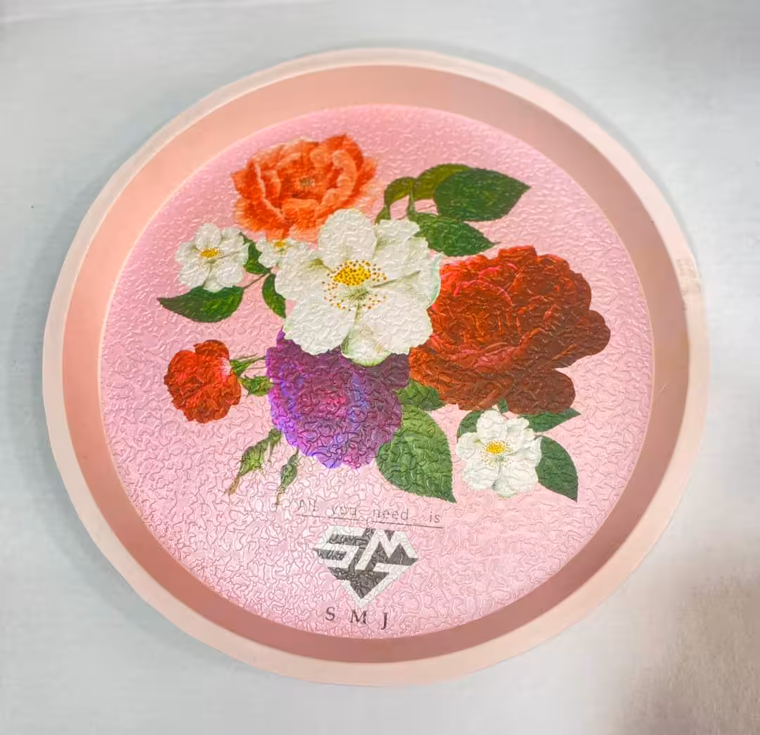 سینی گرد گلدار سایز متوسط کد 402