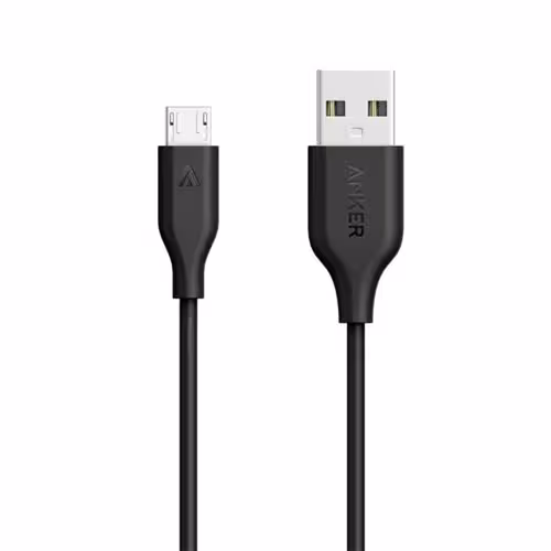 کابل شارژ انکر USB به میکروUSB پاورلاین 0.9 متر مدل Anker A8132