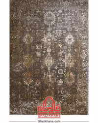 گلیم فرش ماشینی ساوین کد 4061 طوسی