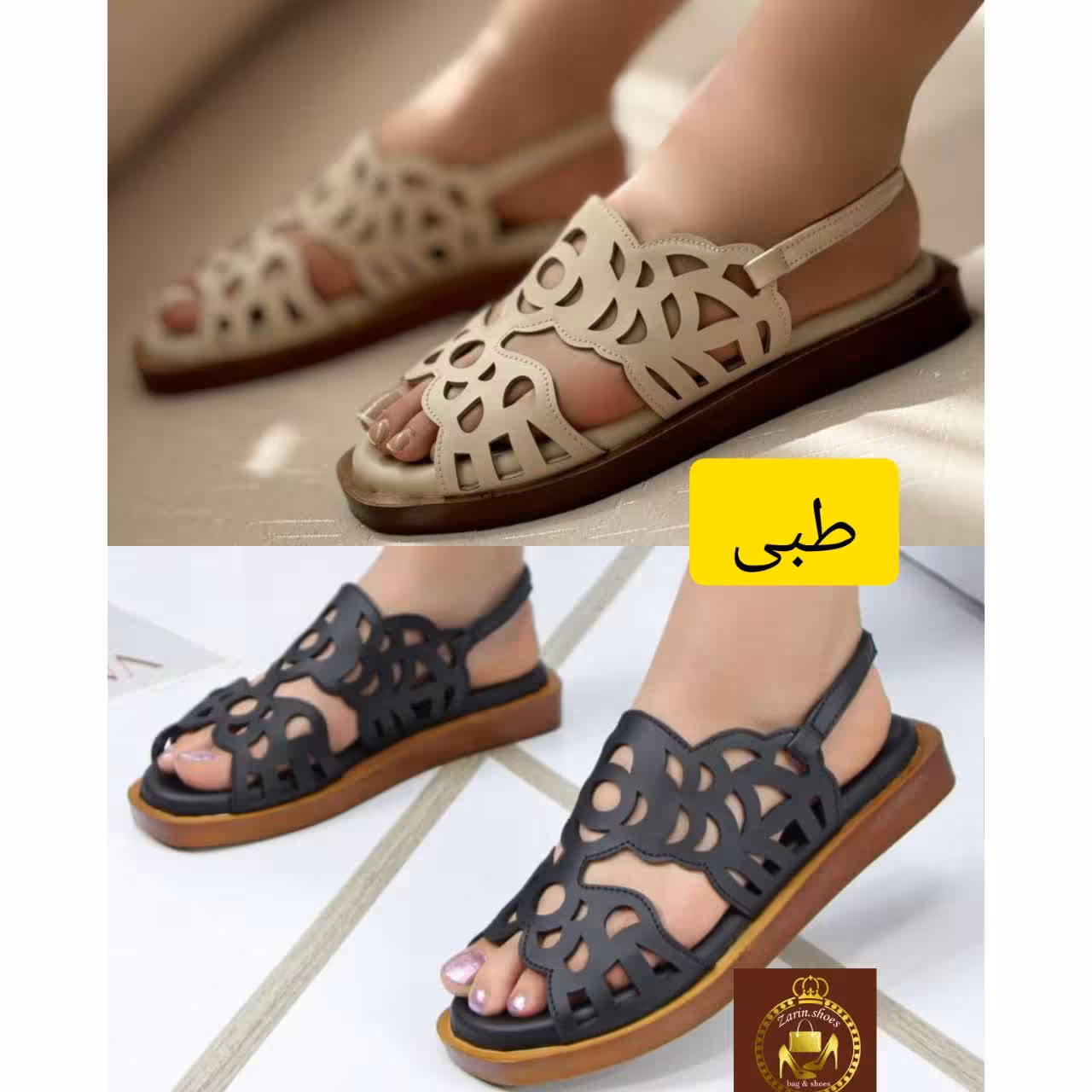 صندل طبی تابستانه زنانه دخترانه پشت رکابدار