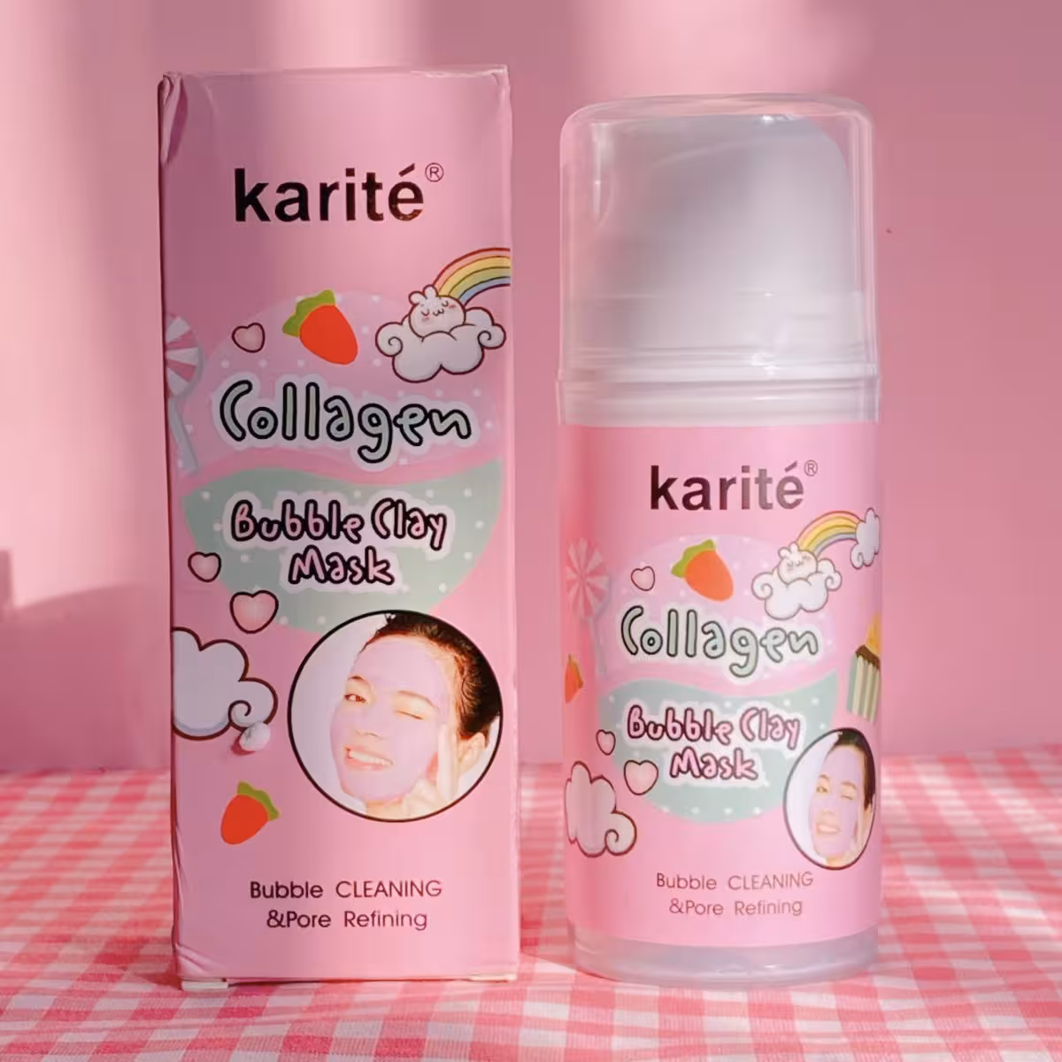 ماسک حبابی پمپی کلاژن💕