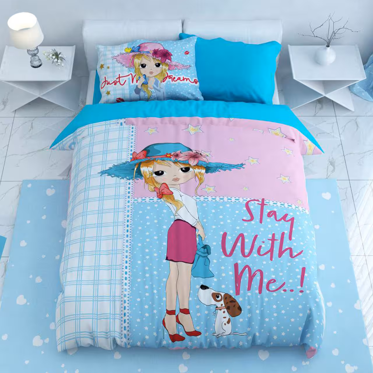 سرویس لحاف روتختی ترکسان یک نفره 4 تیکه کد D97