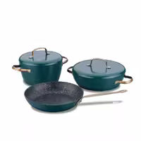 سرویس قابلمه 5 پارچه کرکماز مدل VINTAGE A2607، رنگ سبز