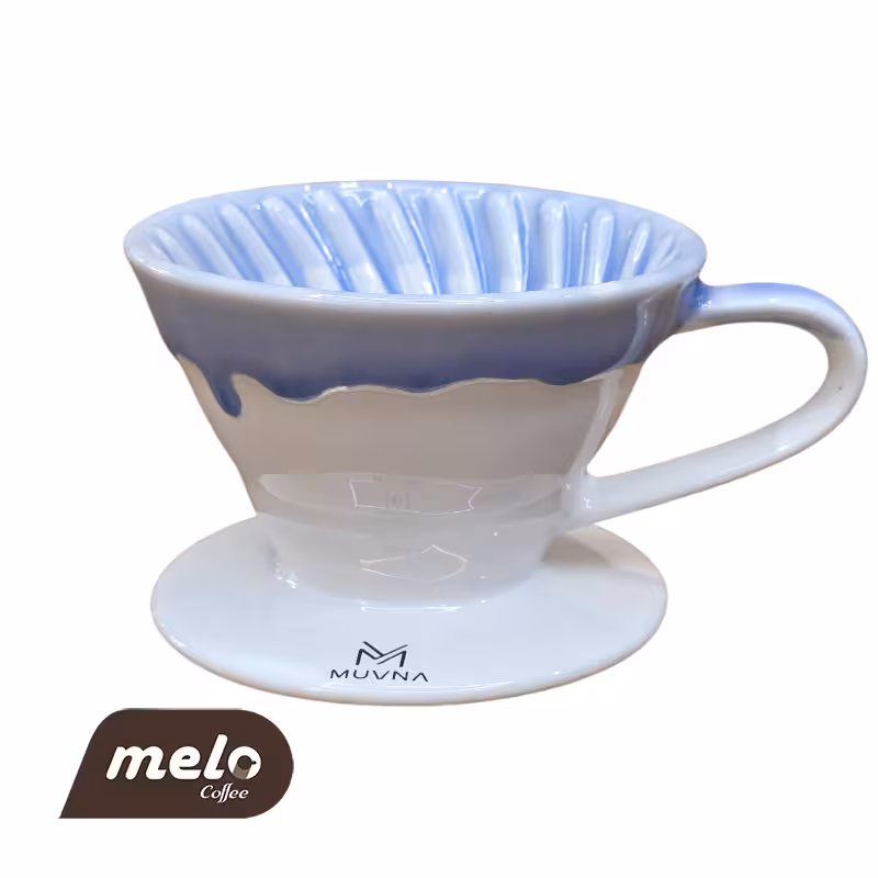 وی شصت V60 آبی تیره برند Muvna سایز 1-2 فنجان