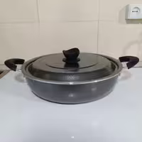 تابه دو دسته گرانیتی سایز 38 افسون سربی با ضمانت 12 ماهه