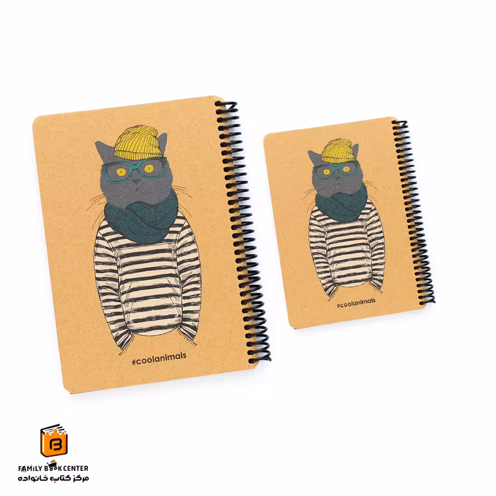 دفتر و دفترچه کرافت حیوانات دات نوت طرح گربه (dotnote)