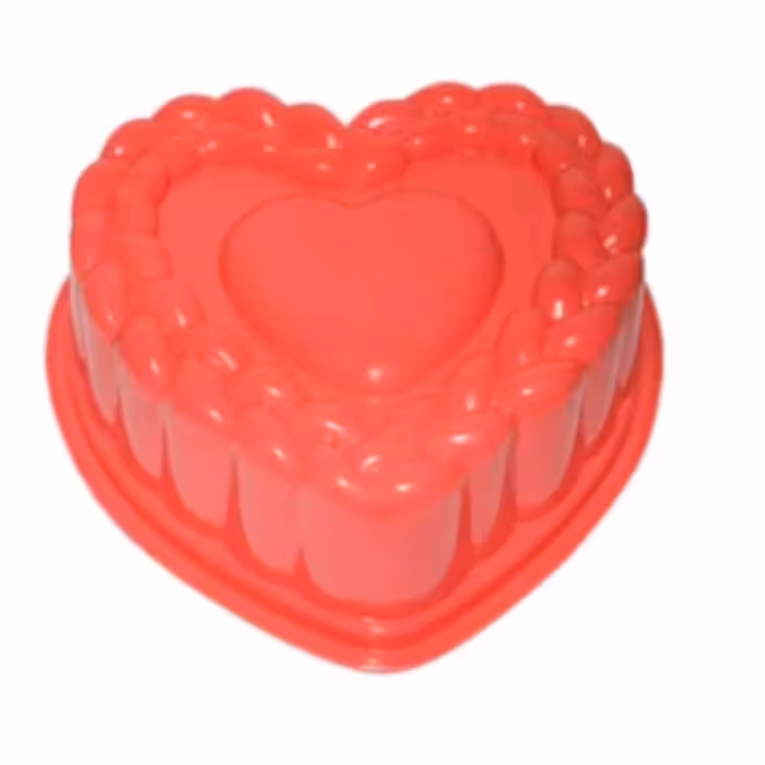 قالب ژله قلبی پلاستیکی