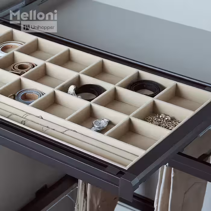 جای اکسسوری ملونی 4117 WS - یراقینو فروش یراق آلات کابینت و درب