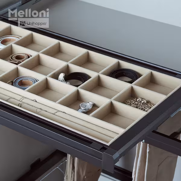 جای اکسسوری ملونی 4117 WS - یراقینو فروش یراق آلات کابینت و درب