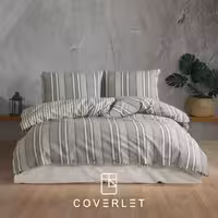 روتختی راه راه سبز طوسی کاوری مدل Dokya