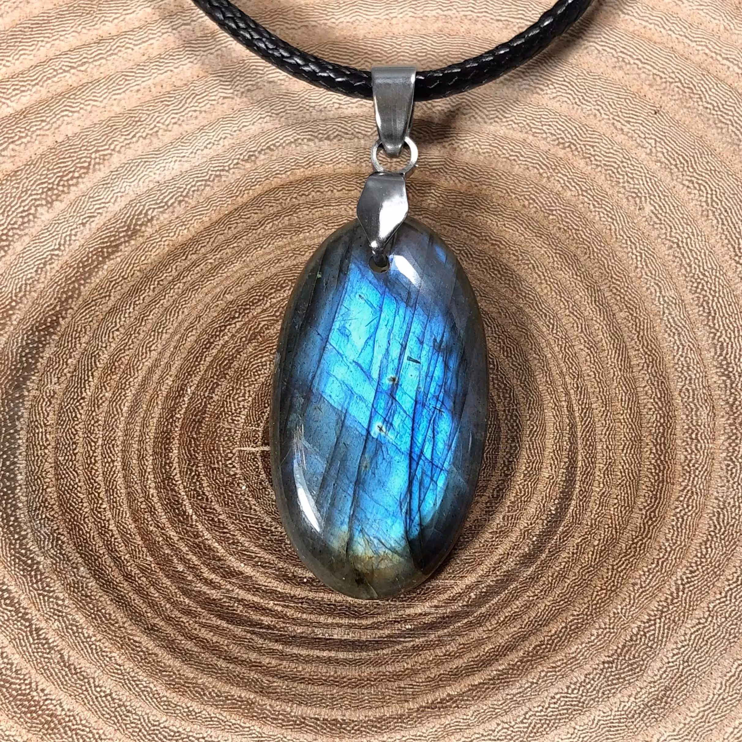 پلاک لابرادوریت طبیعی آبی 251109