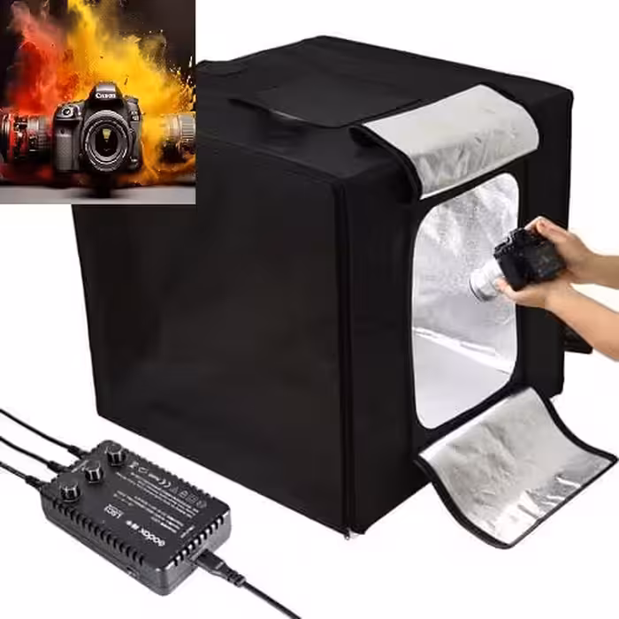 خیمه نور گودکس مدل LST40 سایز 40 سانتی متر با 3 لامپ ال ای دی