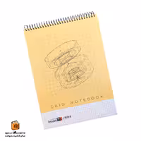 دفتر 80 برگ شطرنجی زرد ایمان (iman)