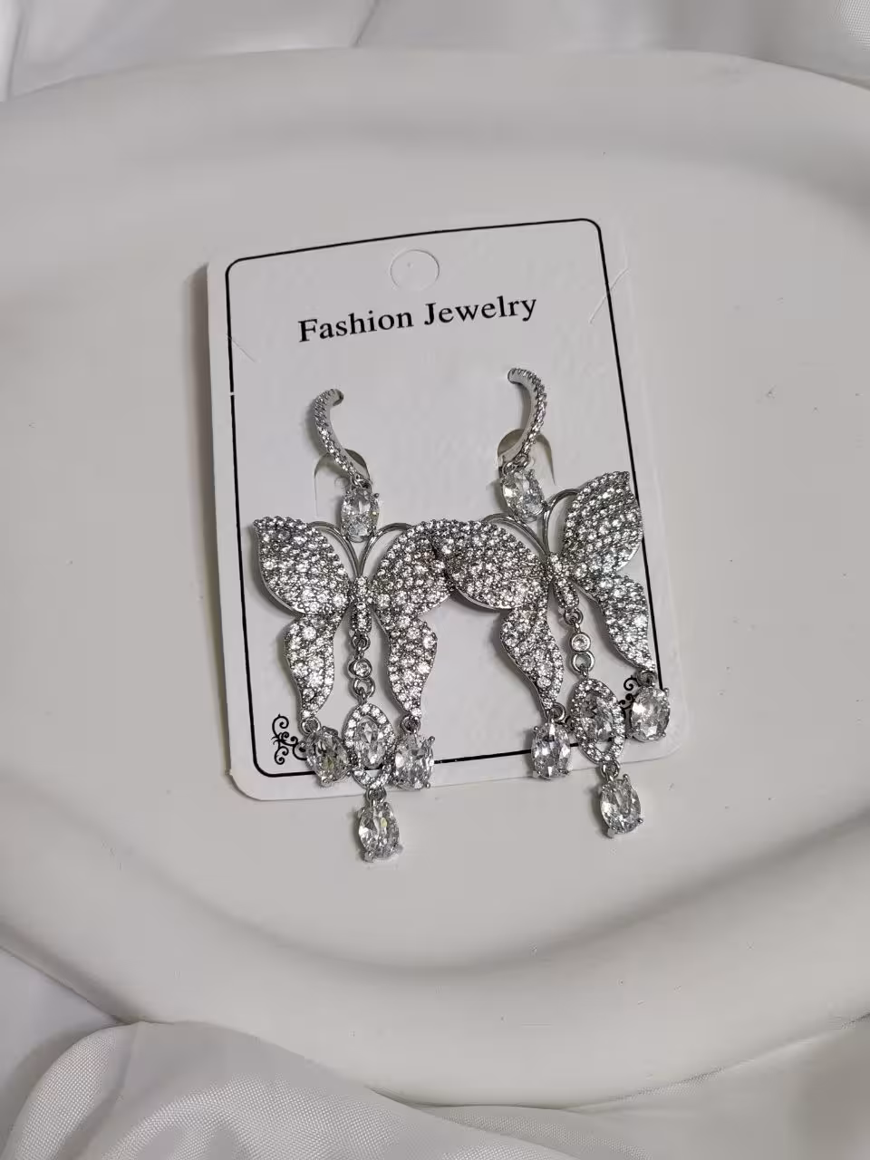 گوشواره استیل جواهری وارداتی