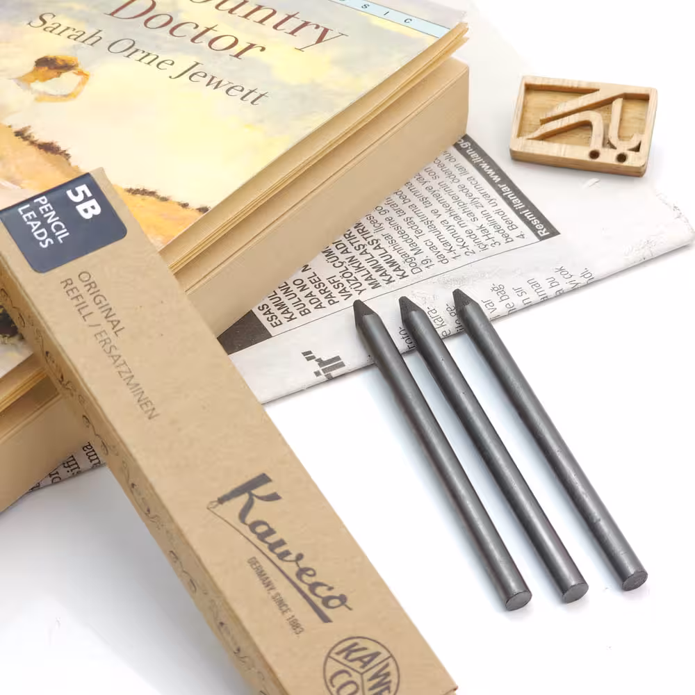 مغزی اتود کاوکو اسکچ آپ مشکی Kaweco pencil lead 5B black 5.6 mm