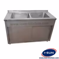 سینک زیر کابینت 2 لگن آیسان - فروشگاه آیسان