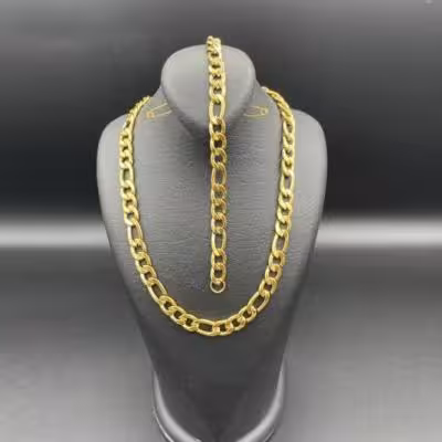 ست گردنبند و دستبند کارتیر فیگارو استیل