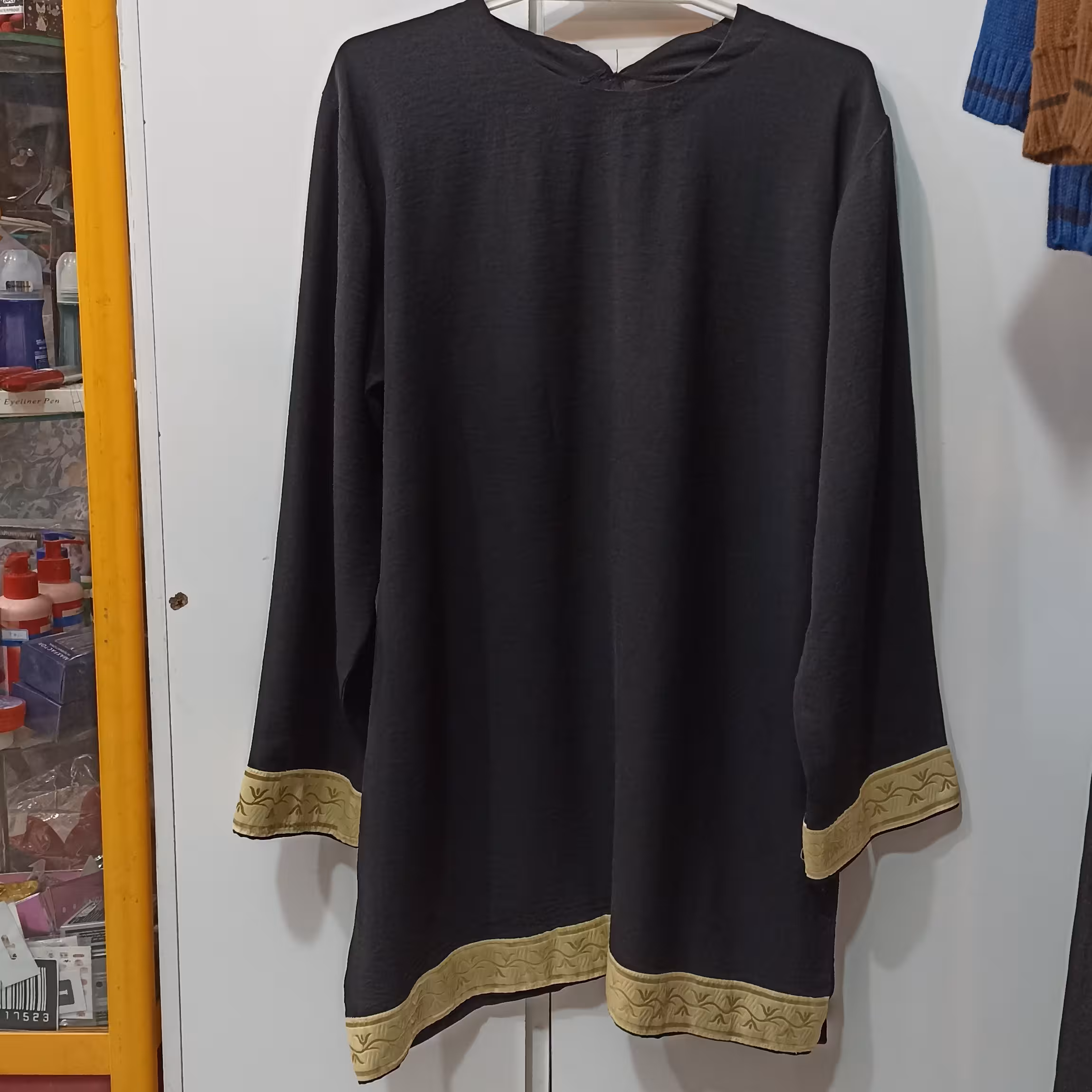 تونیک مانتو ابروبادی ساده نواری