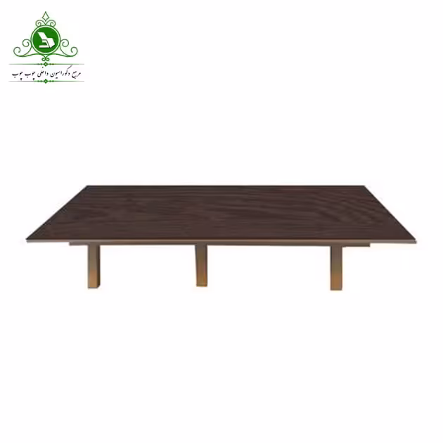 کفی تخت خواب یک نفره مدل پایه دار ملامینه