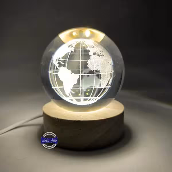 گوی کریستالی کره زمین سایز 6