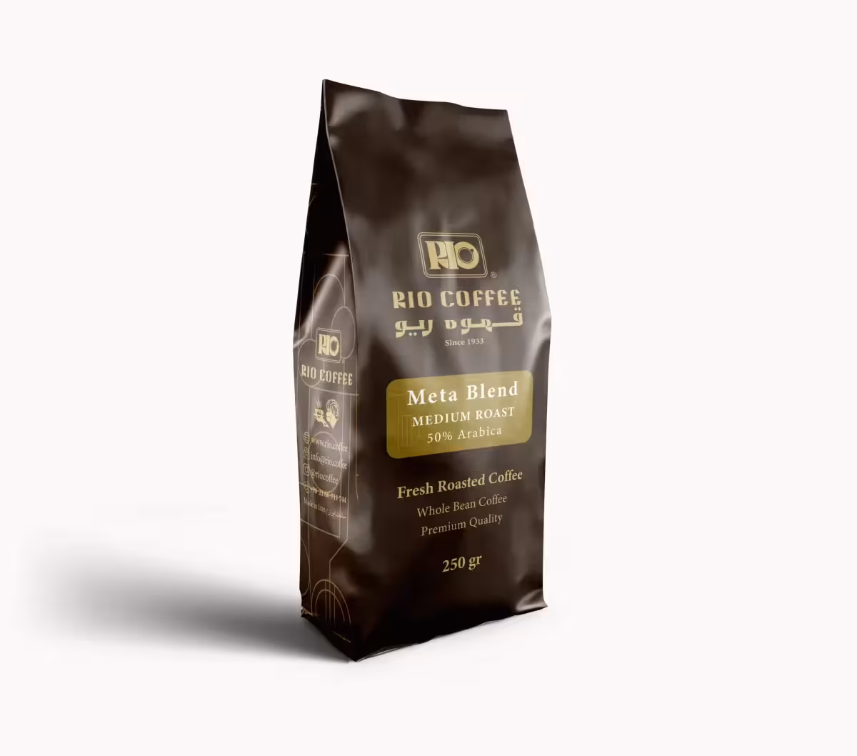 قهوه متا بلند مدیوم 50%عربیکا_250گرمی