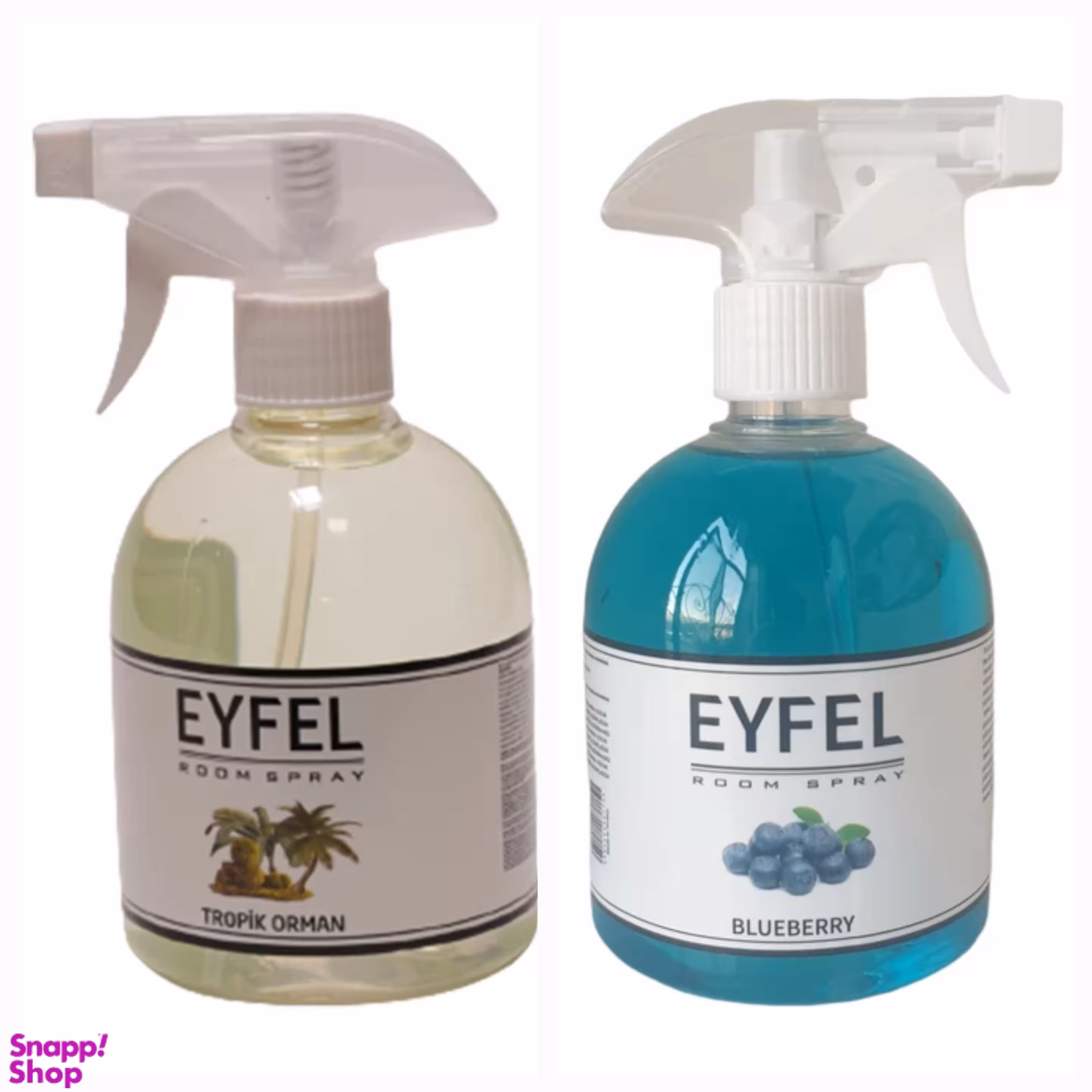اسپری خوشبوکننده هوا ایفل مدل جنگل و بلوبری حجم 500 میلی لیتر بسته 2 عددی