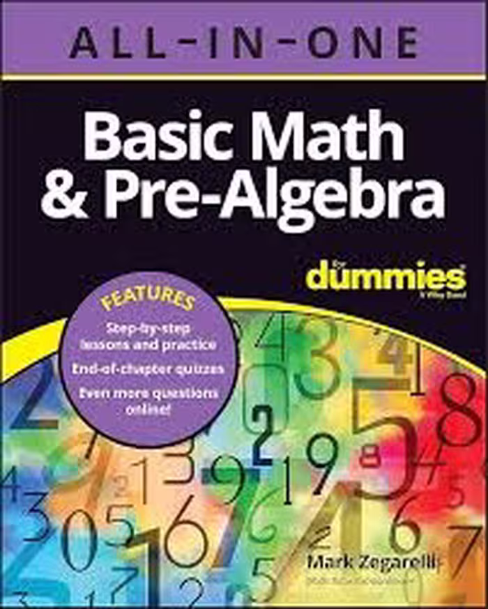 کتاب Basic Math & Pre Algebra All in One For Dummies