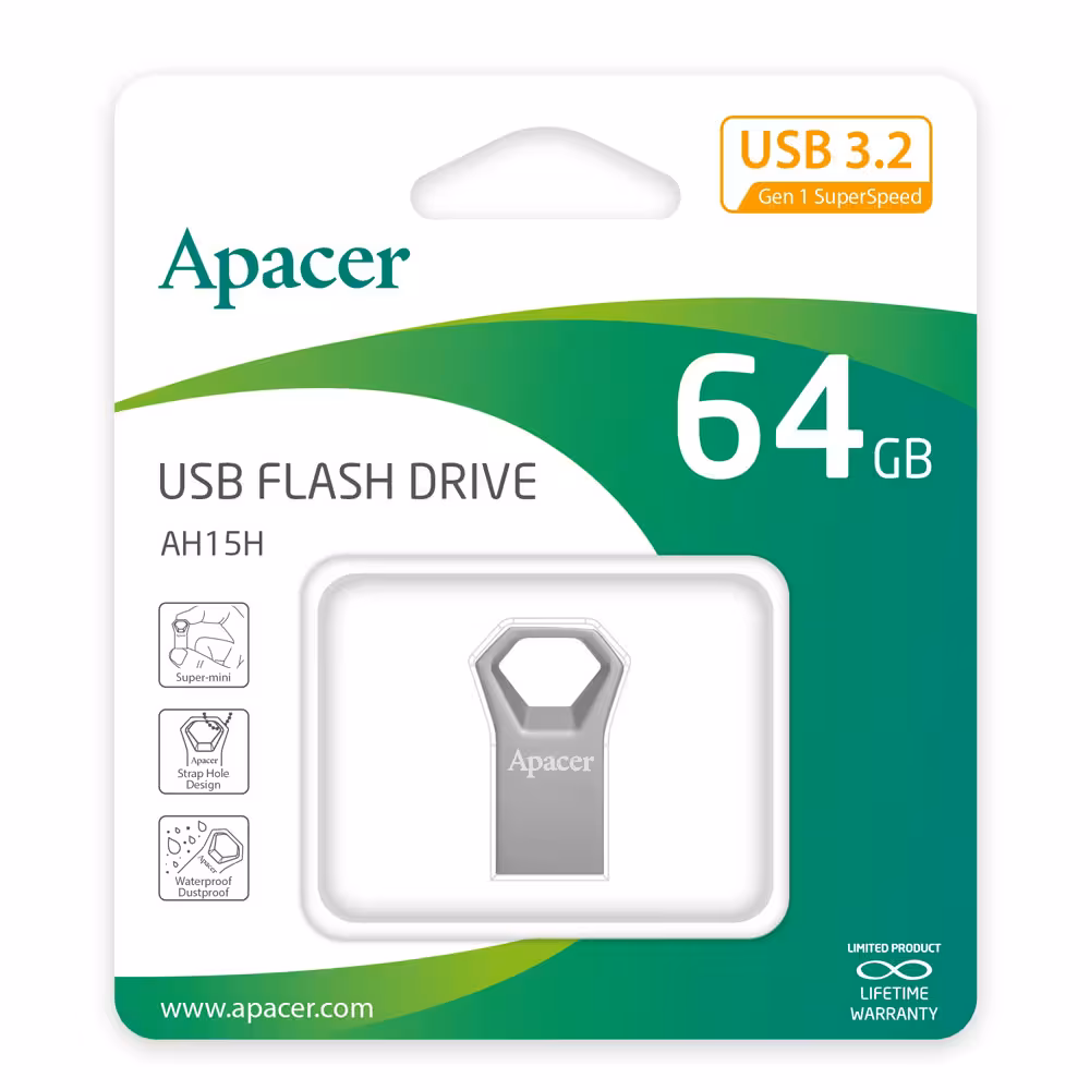 فلش مموری 64 گیگ Apacer مدل AH 15H