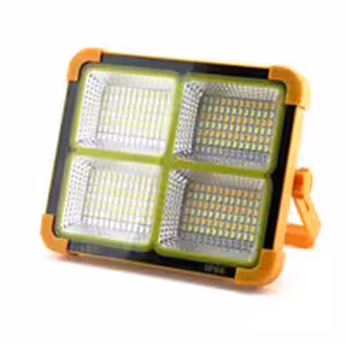 چراغ اضطراری شارژی HG -66 دارای پنل خورشیدی ( نارنجی رنگ)