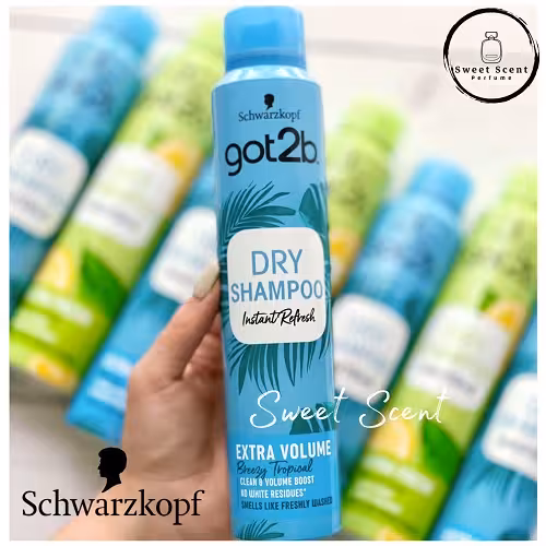 شامپو خشک اورجینال برند شوارتسکف مدل Extra Volume (ابی) حجم 200 میلی