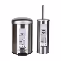 ست سطل زباله و فرچه دلفین مدل Pry-33-C