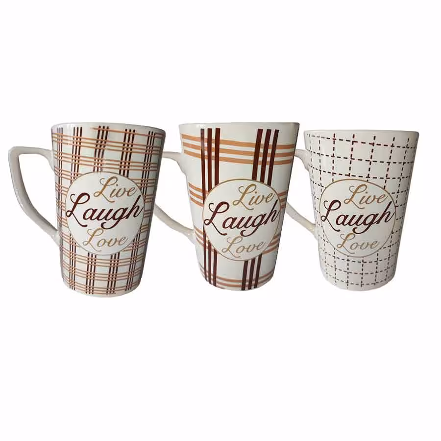 ماگ سرامیکی مدل Live Laugh Love (سه طرح)