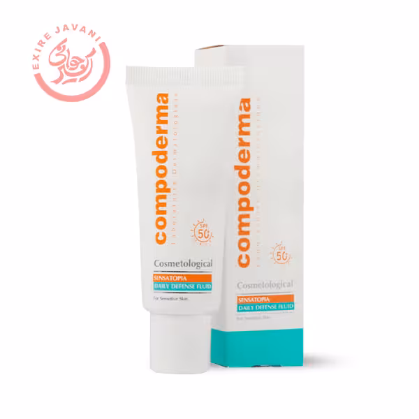 کرم ضد آفتاب SPF50 پوست حساس کامپودرما 40 میل