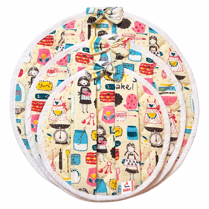 ست دمکنی 3 تکه صبا طرح کوکی کد 189 | کالا مکس