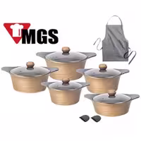 سرویس قابلمه ام جی اس 13 پارچه کره ایC طلایی