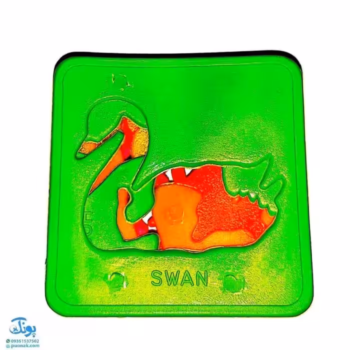 شابلون حیوانات 12 عددی پلاستیکی