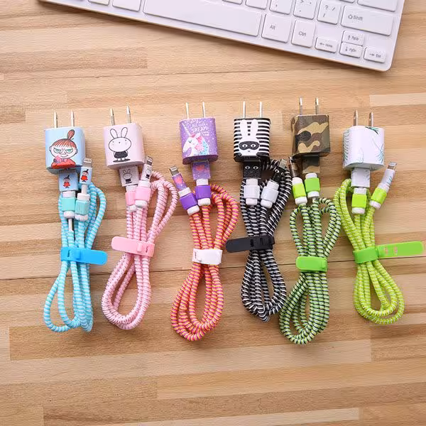 پک محافظ کابل شارژ فانتزی Animal Usb Cable Cover