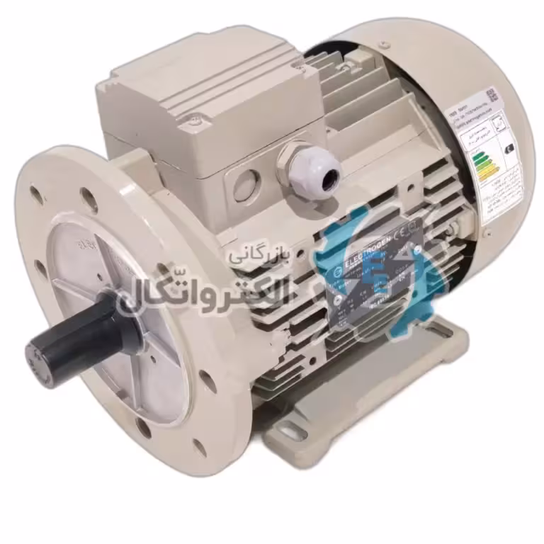 الکتروموتور 1.1 کیلووات (1.5 اسب ) 1450 دور الکتروژن فلنجدار B35